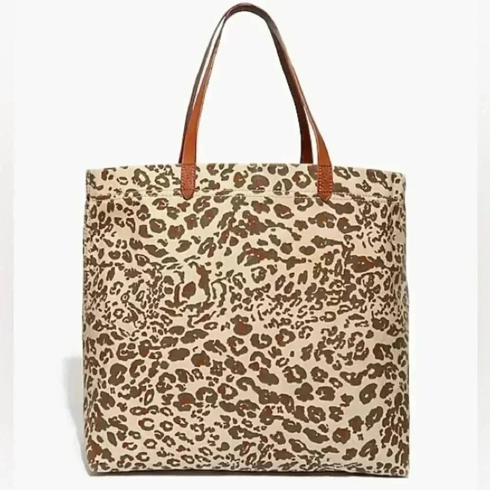 Madewell The Canvas Transport Tote Print Edition Cheetah/Leopard